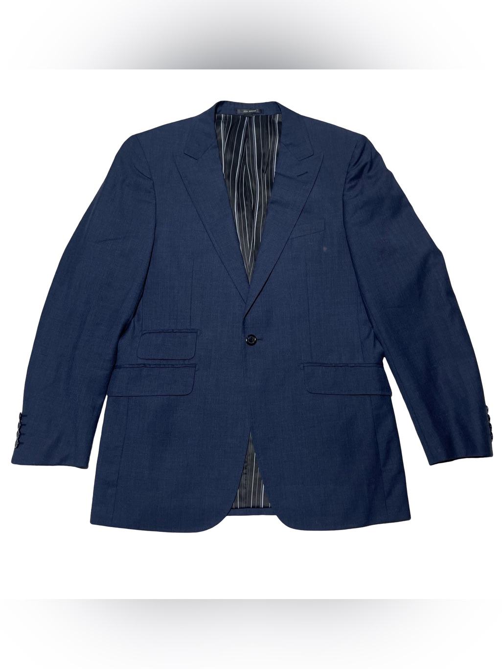 Abito Sartoriale Marzotto 100% Wool One Button Sport Blazer Men’s Us 38 Blue